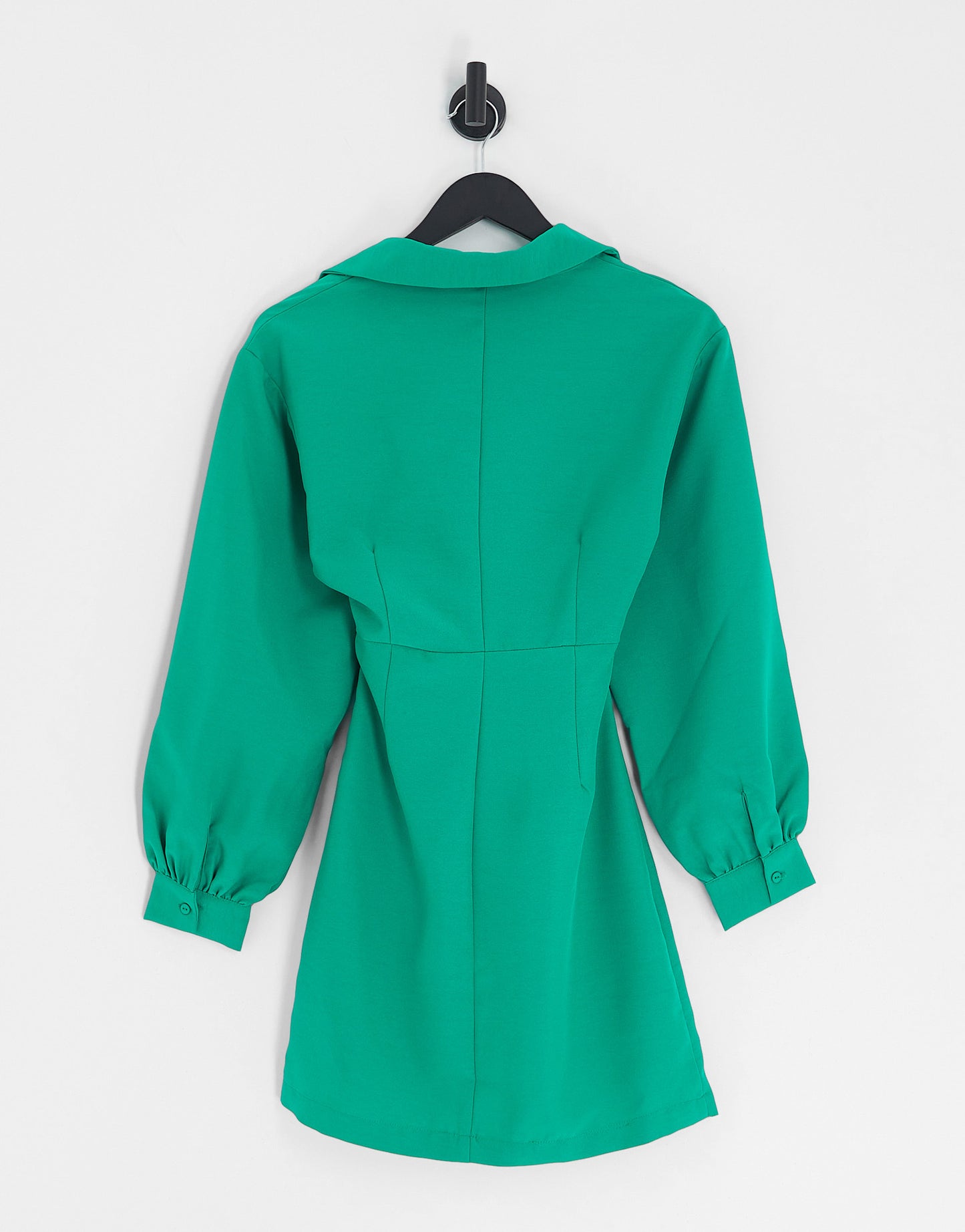 Vero Moda Petite cut out tie waist mini dress in green