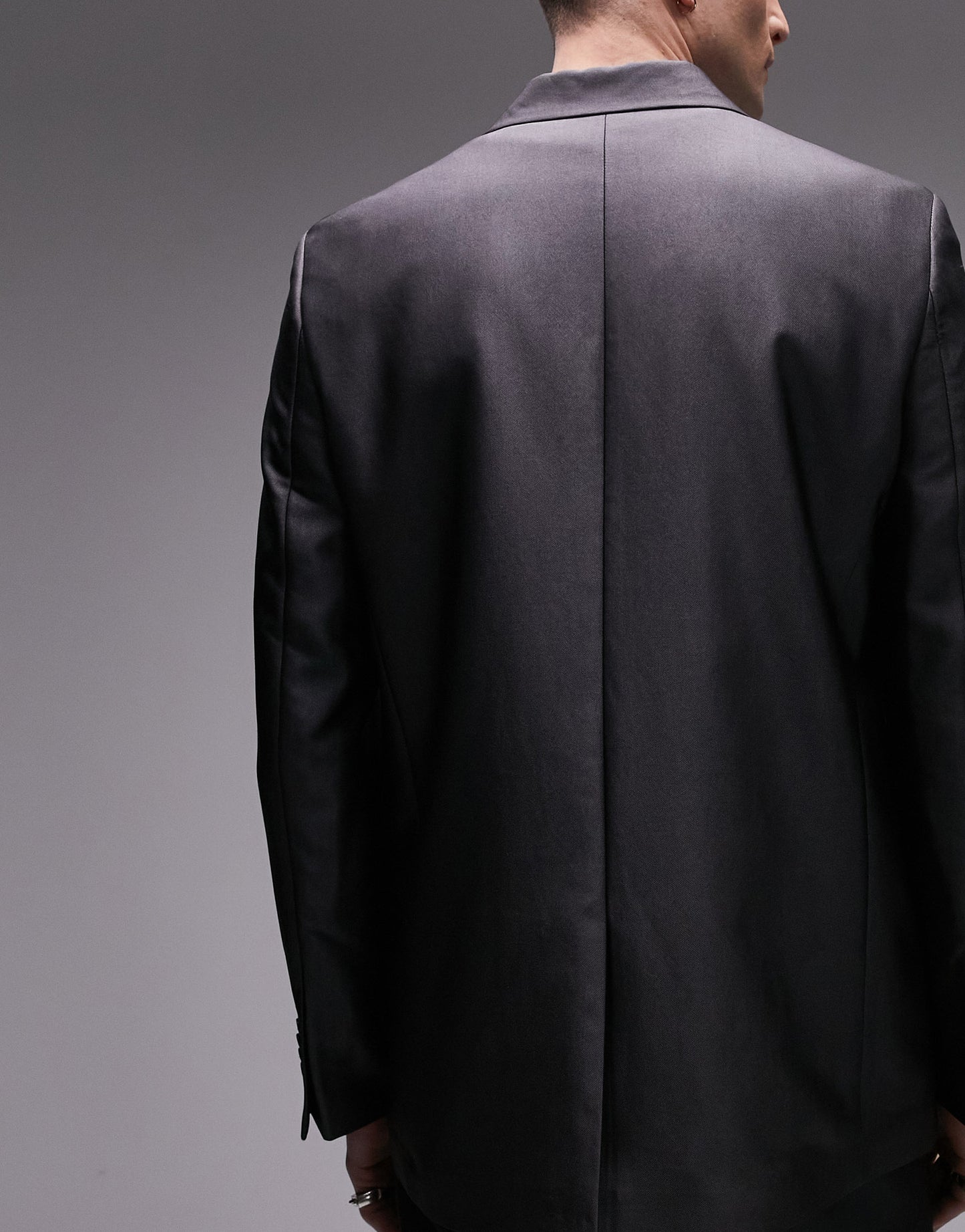 Topman Limited modern fit tonic suit jacket in grey ASOS Sample Sale