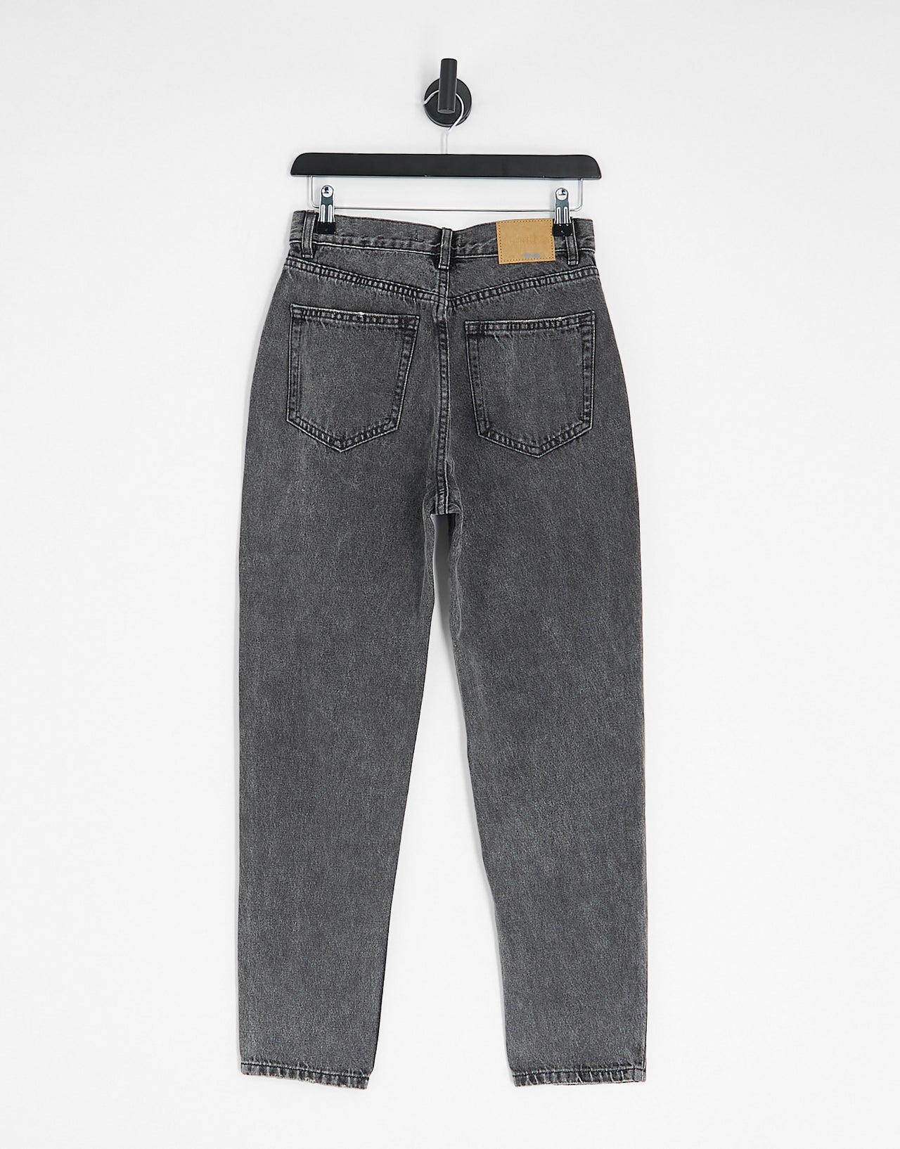 Pull&Bear high waisted mom jean in washed grey