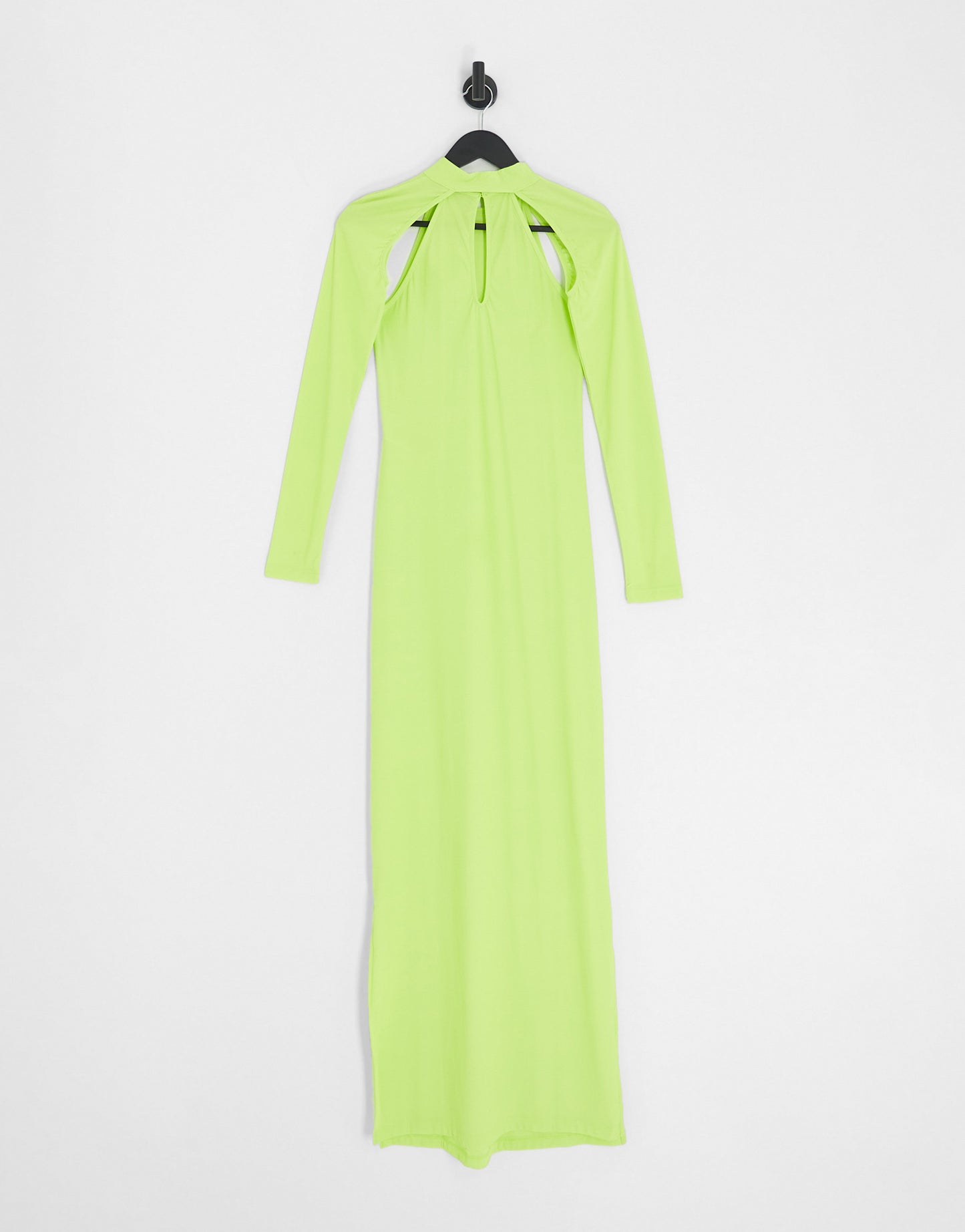 Vero Moda X Joann Van Den Herik detachable sleeve racer neck maxi dress in lime popsicle
