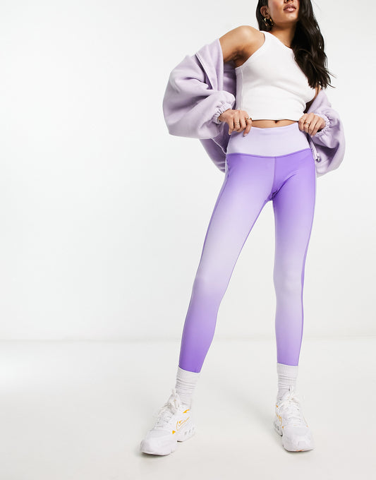 Nike Running Dri-Fit mid-rise 7/8 length leggings in purple