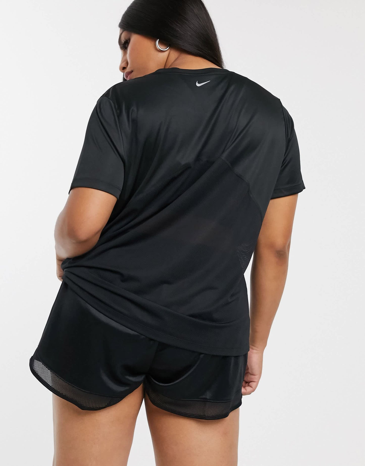Nike Running Plus short sleeve miler t-shirt in black