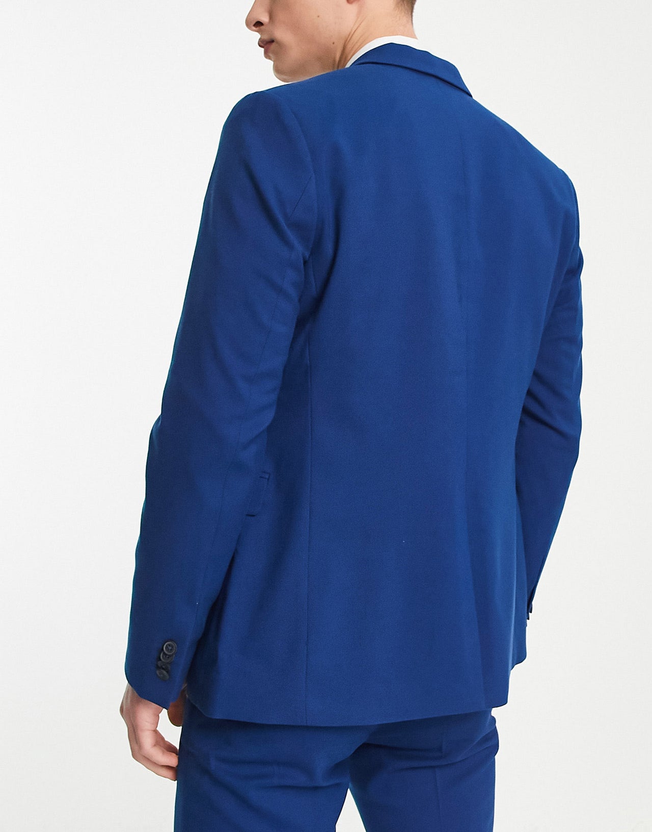 New Look skinny suit jacket in indigo