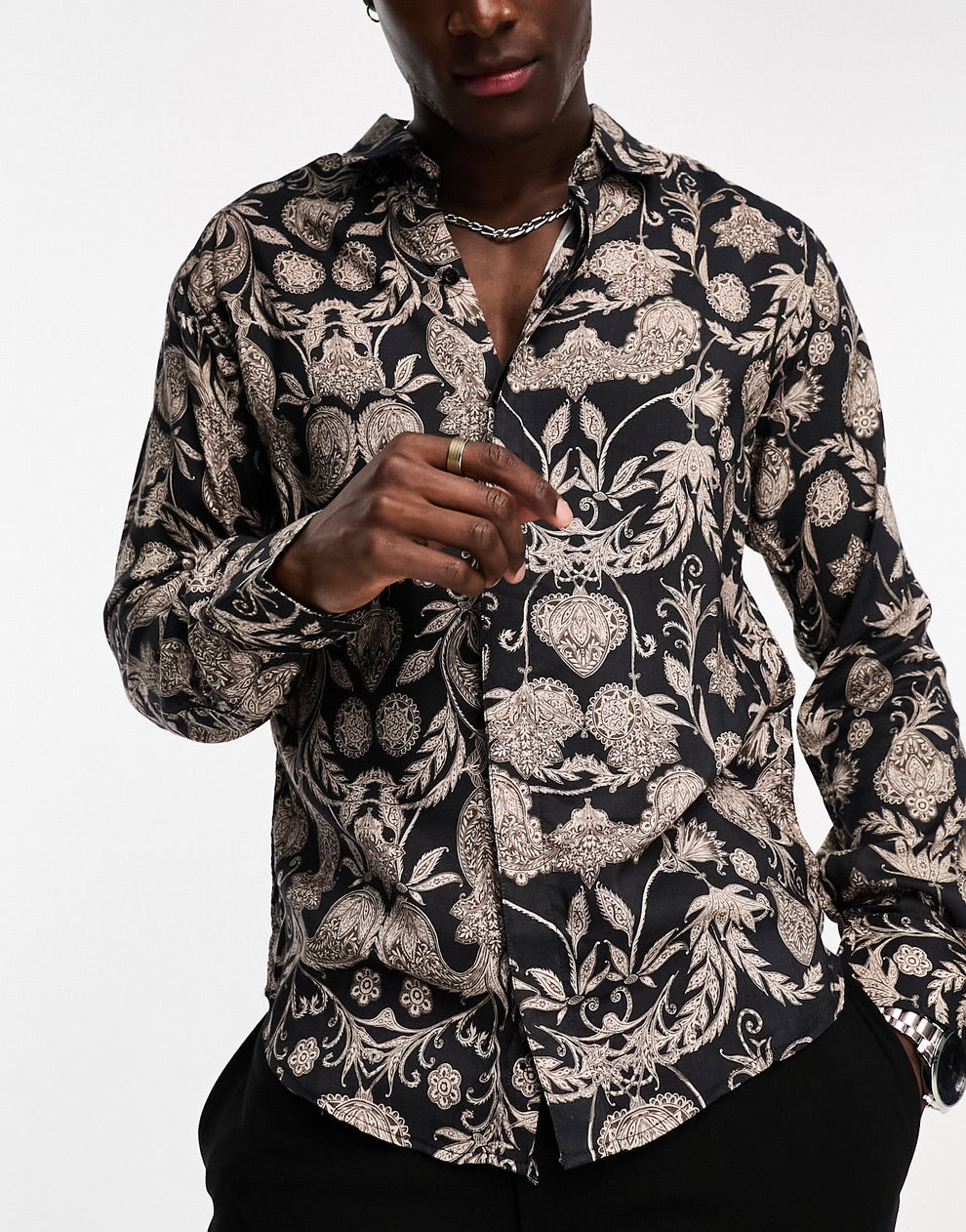 Harry Brown revere short sleeve loose fit floral print shirt ASOS