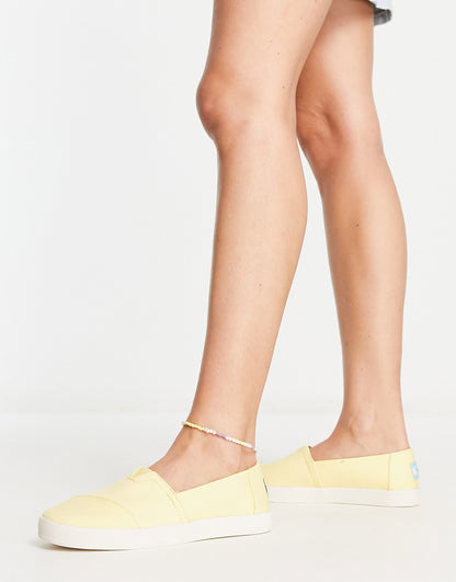 Toms avalon trainers in yellow