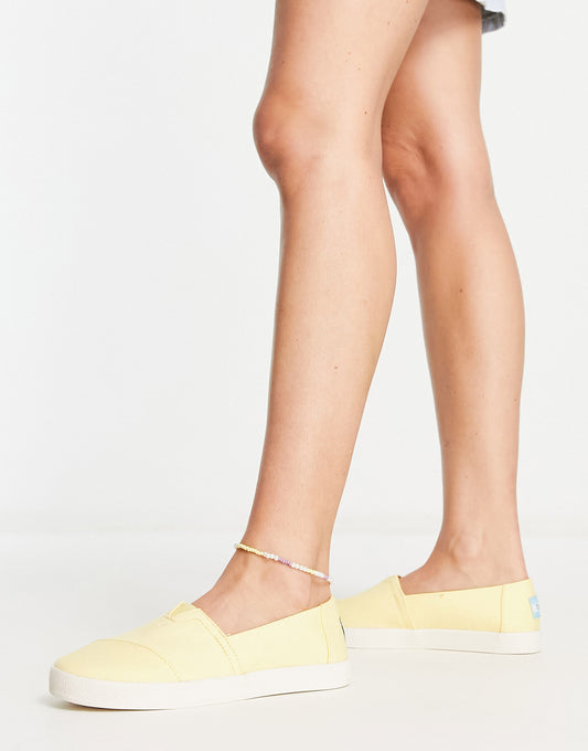 Toms avalon trainers in yellow