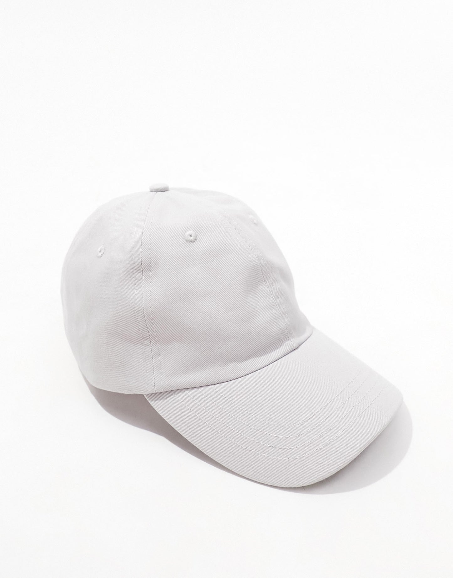 ASOS DESIGN soft baseball cap in grey cotton