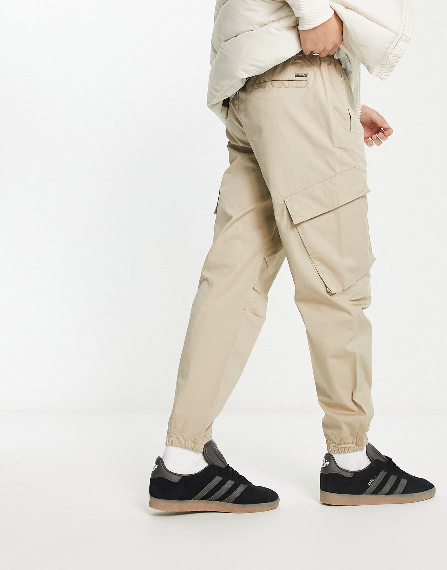 Armani Exchange cargo trousers in beige ASOS Sample Sale
