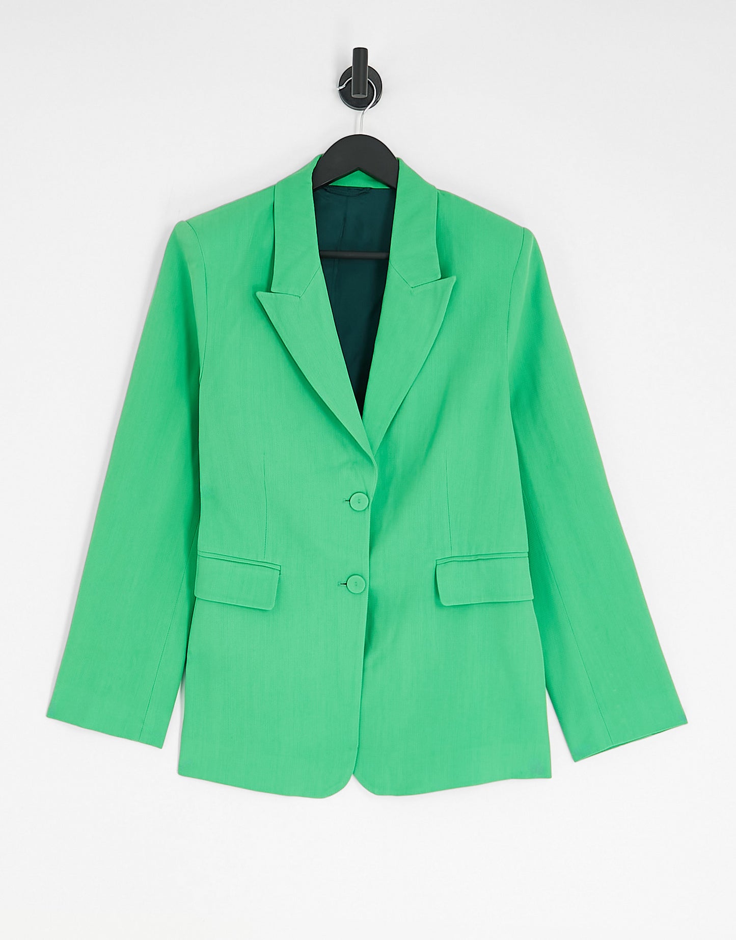 & Other Stories co-ord wool blend blazer in bright green