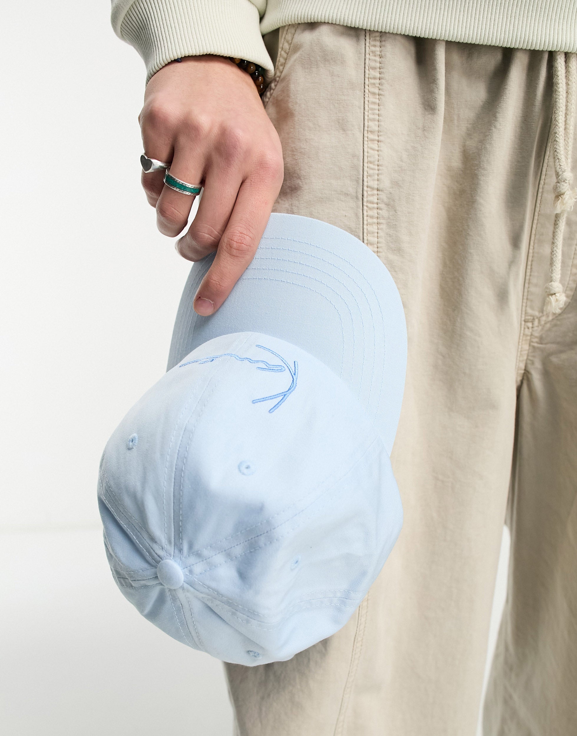 Karl Kani signature baseball cap in blue ASOS Sample Sale