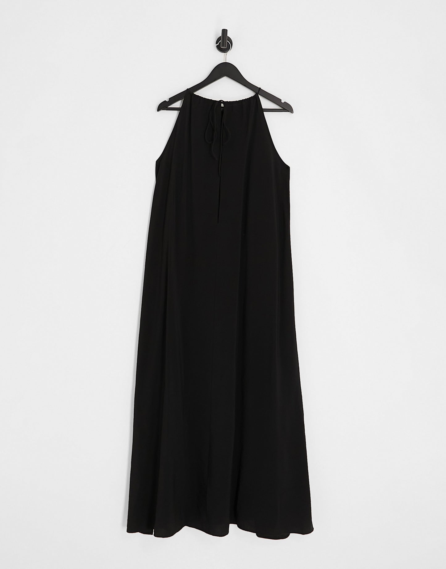 Weekday Aki drape maxi dress in black