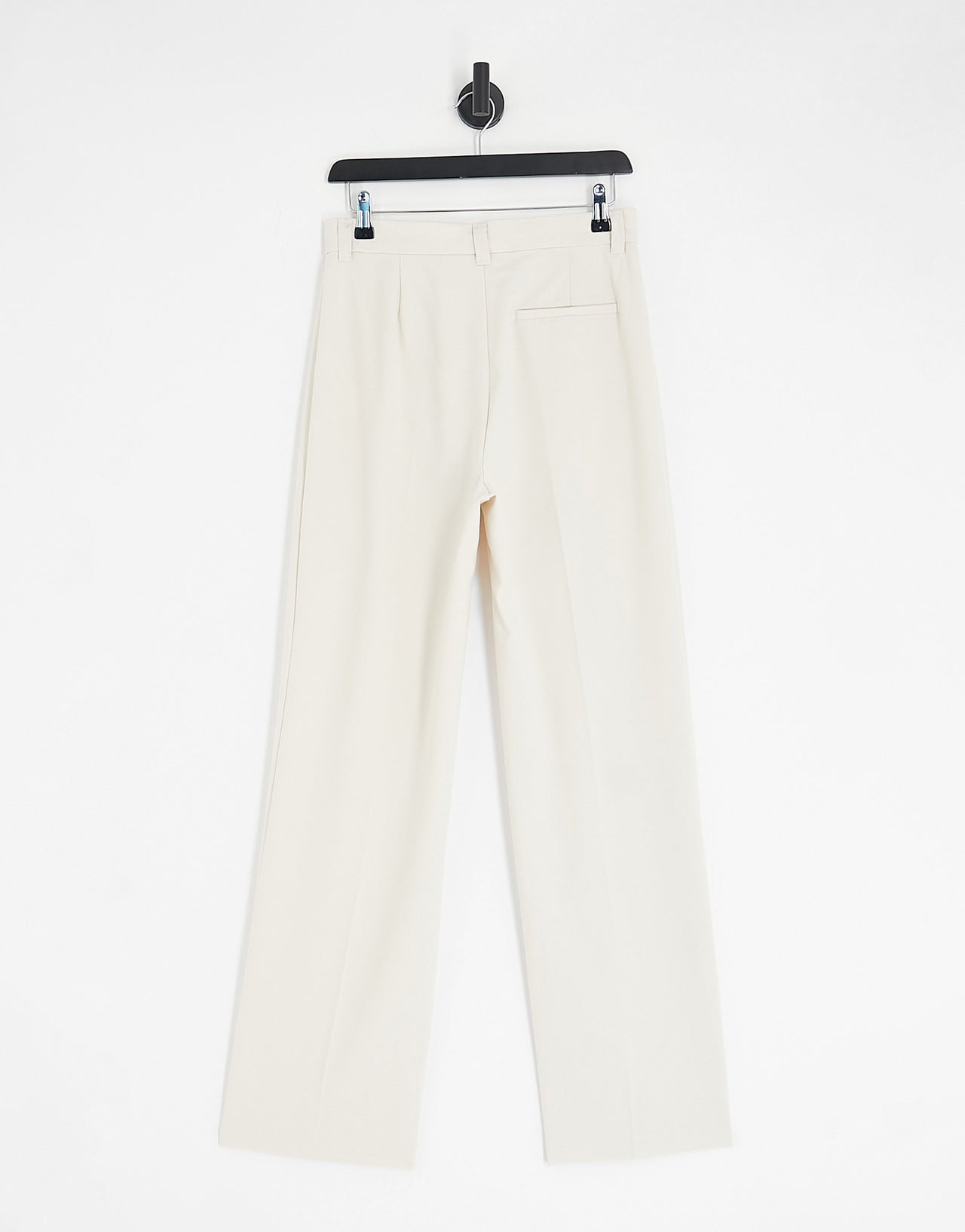 Pull&Bear high waisted tailored trousers in ecru