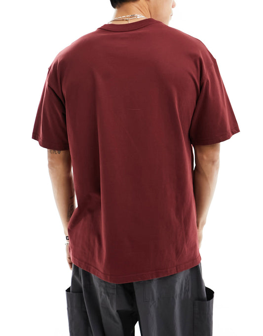 Nike SB logo t-shirt in burgundy