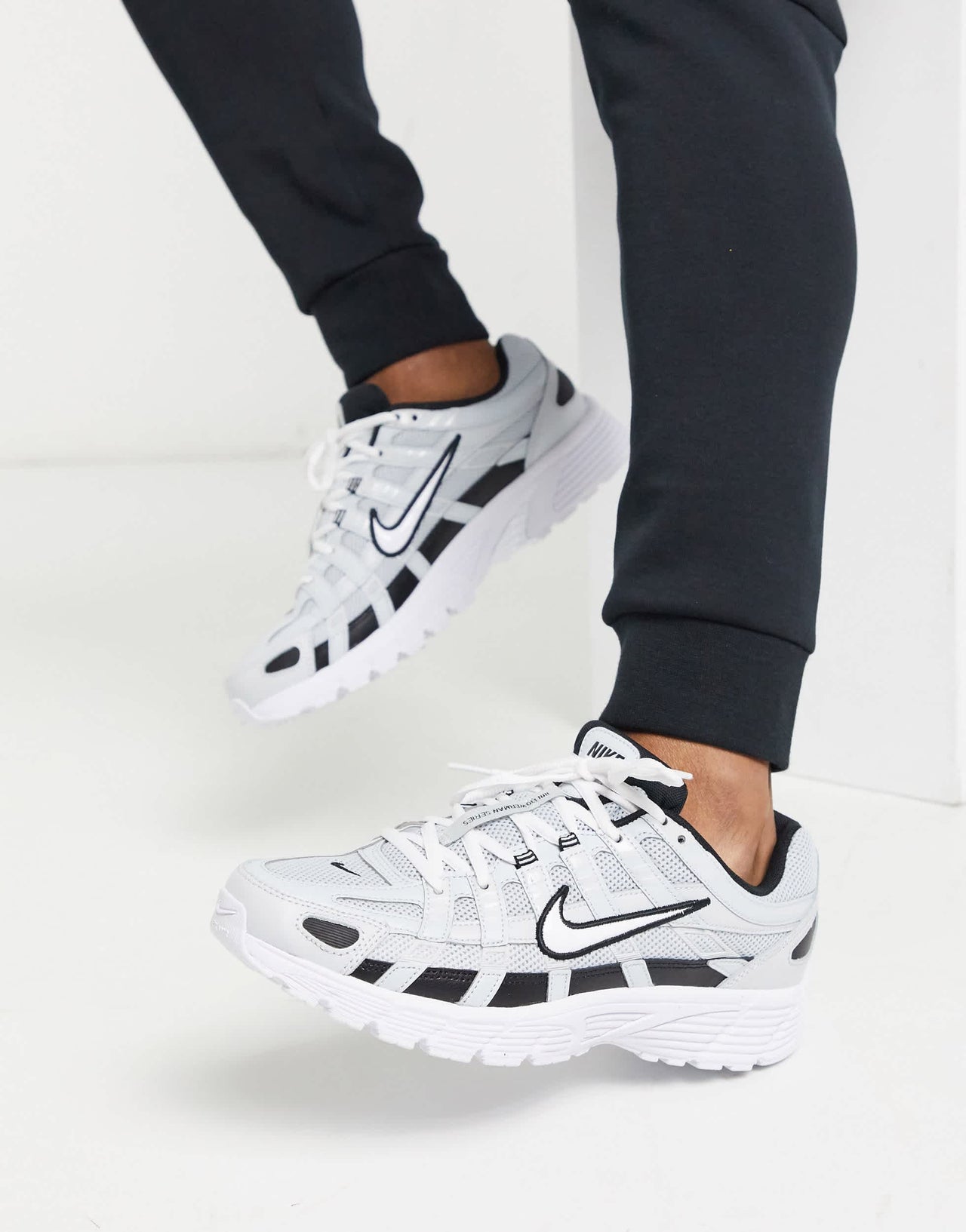 Nike P-6000 trainers in silver
