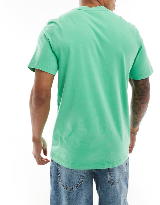 Lacoste graphic front short sleeve t-shirt in green