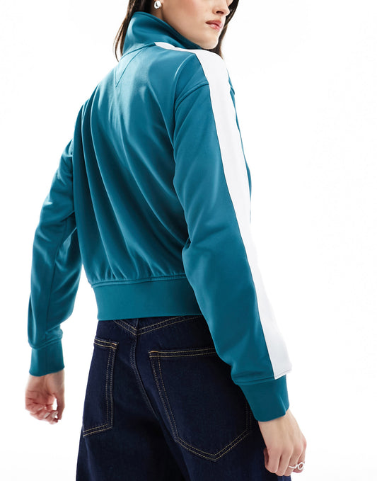 Tommy Jeans co-ord varsity track jacket in teal