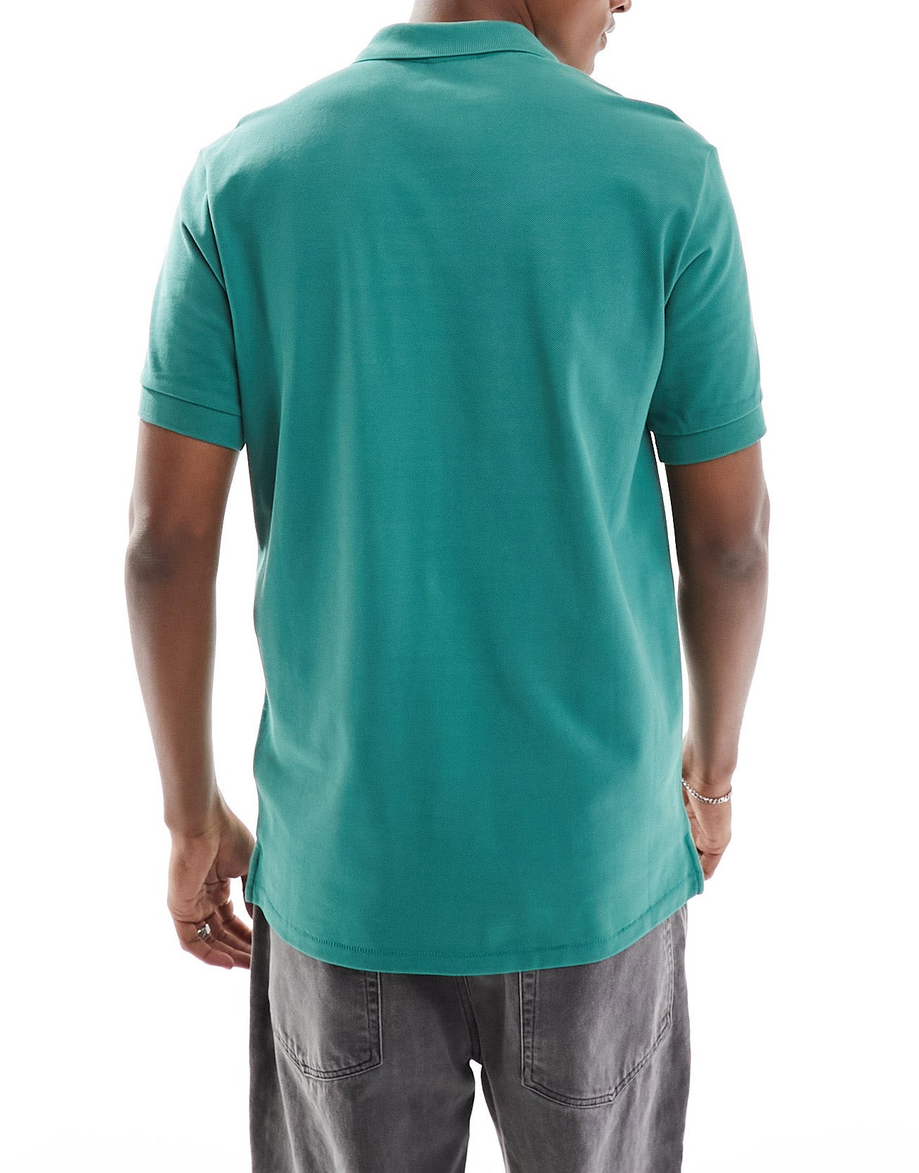 Paul Smith polo shirt with small zebra print logo in green