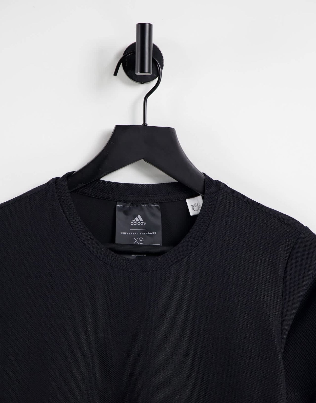 adidas Training x Universal Standard cropped mesh t-shirt in black