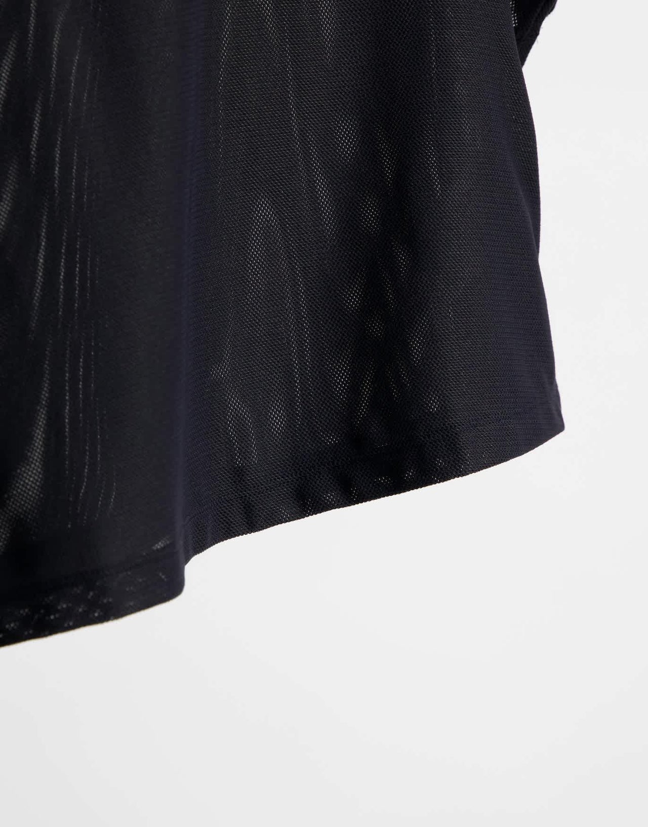 adidas Training x Universal Standard cropped mesh t-shirt in black