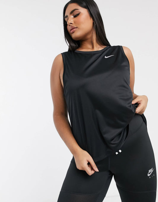 Nike Running Miler tank in black