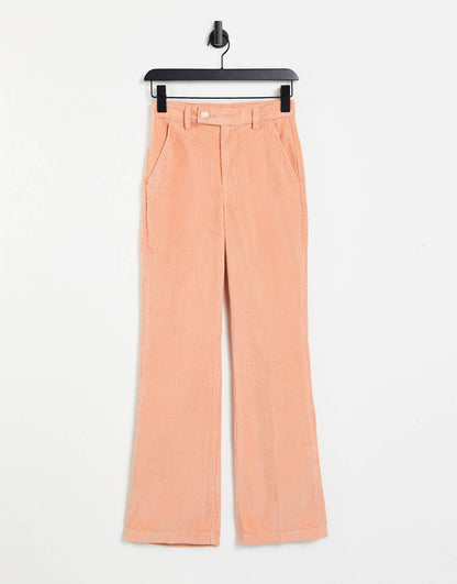 Levi cord flare trouser in beige