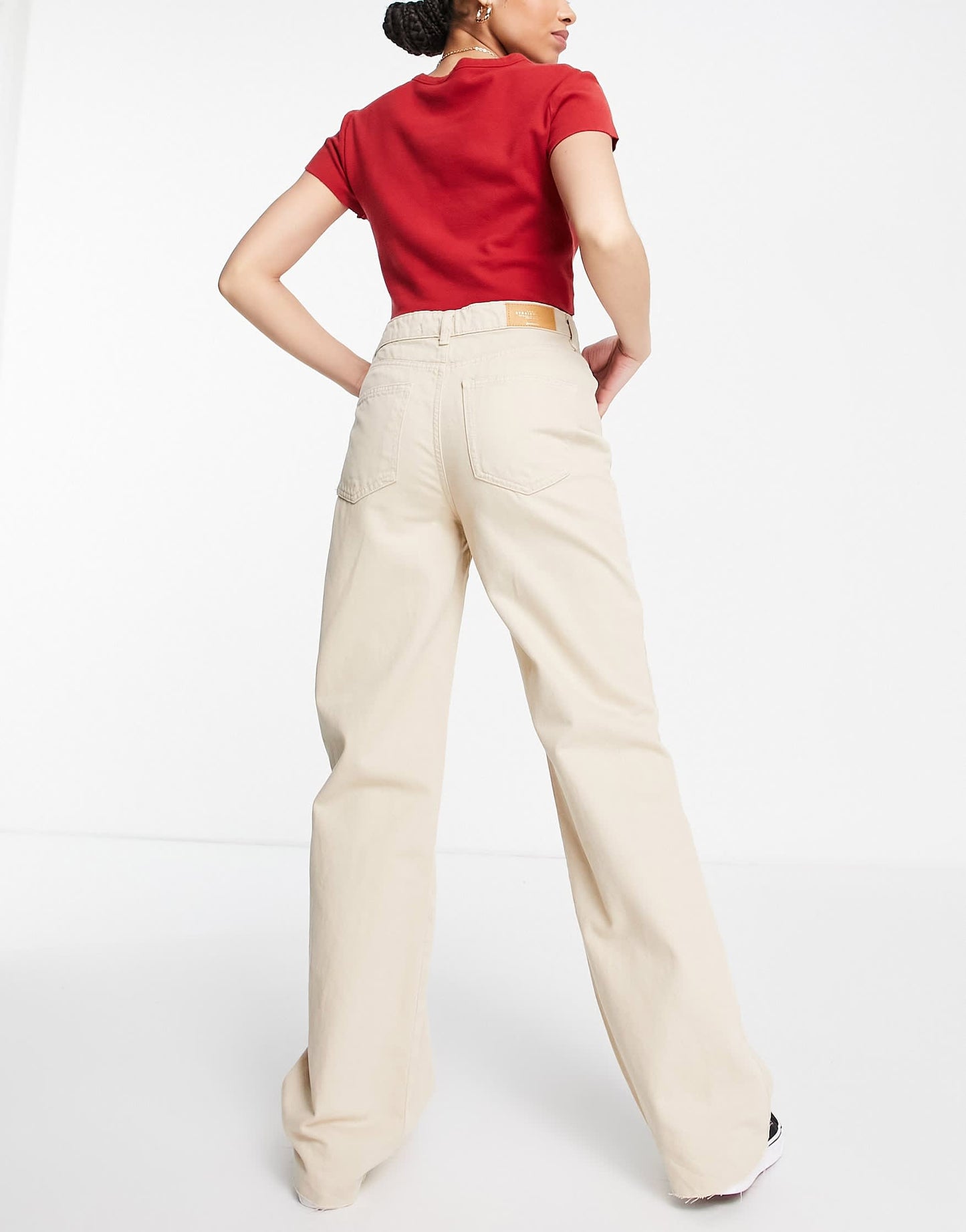 Stradivarius 90s dad jean in sand
