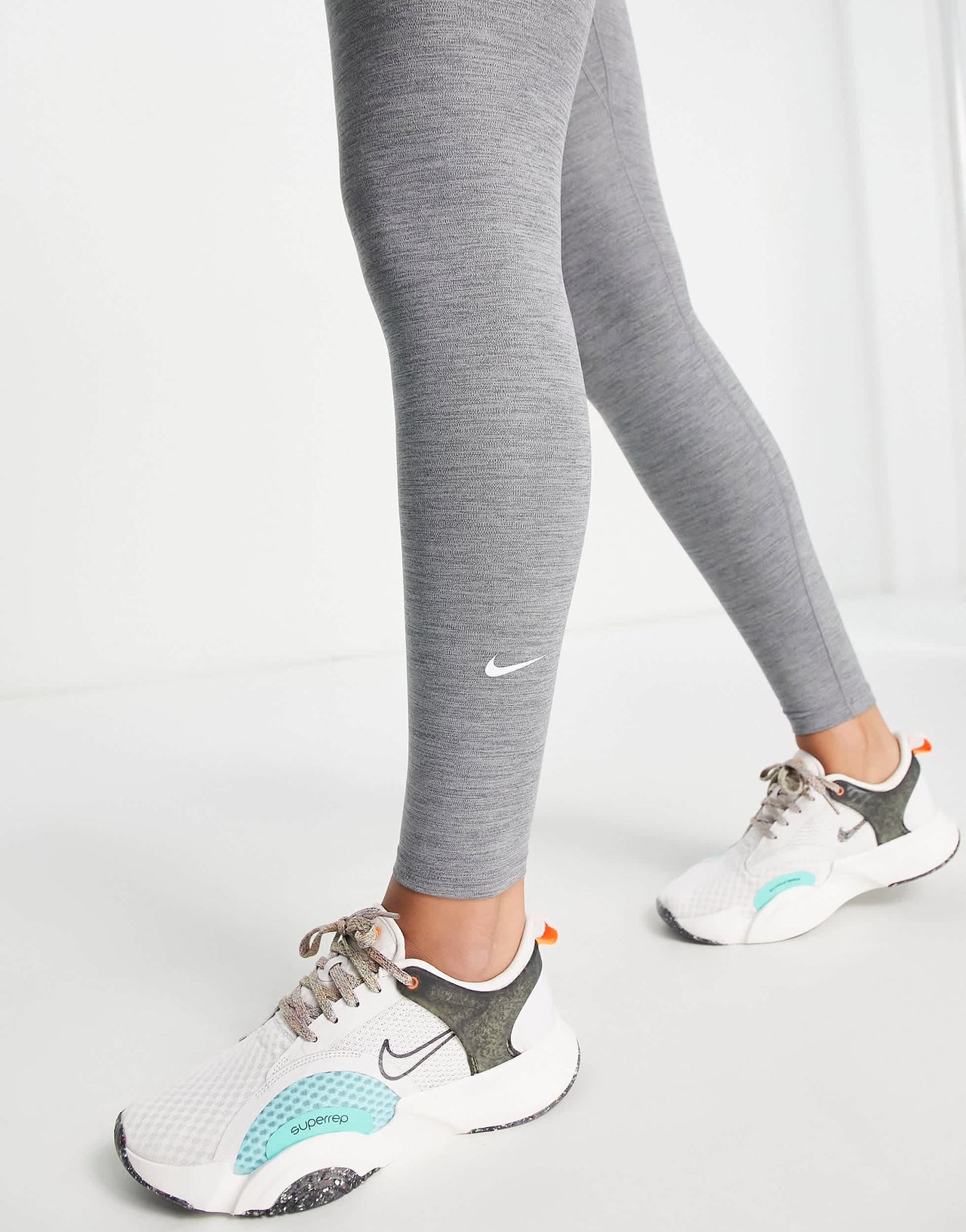 Nike One Training Dri-FIT high rise sculpt leggings in grey