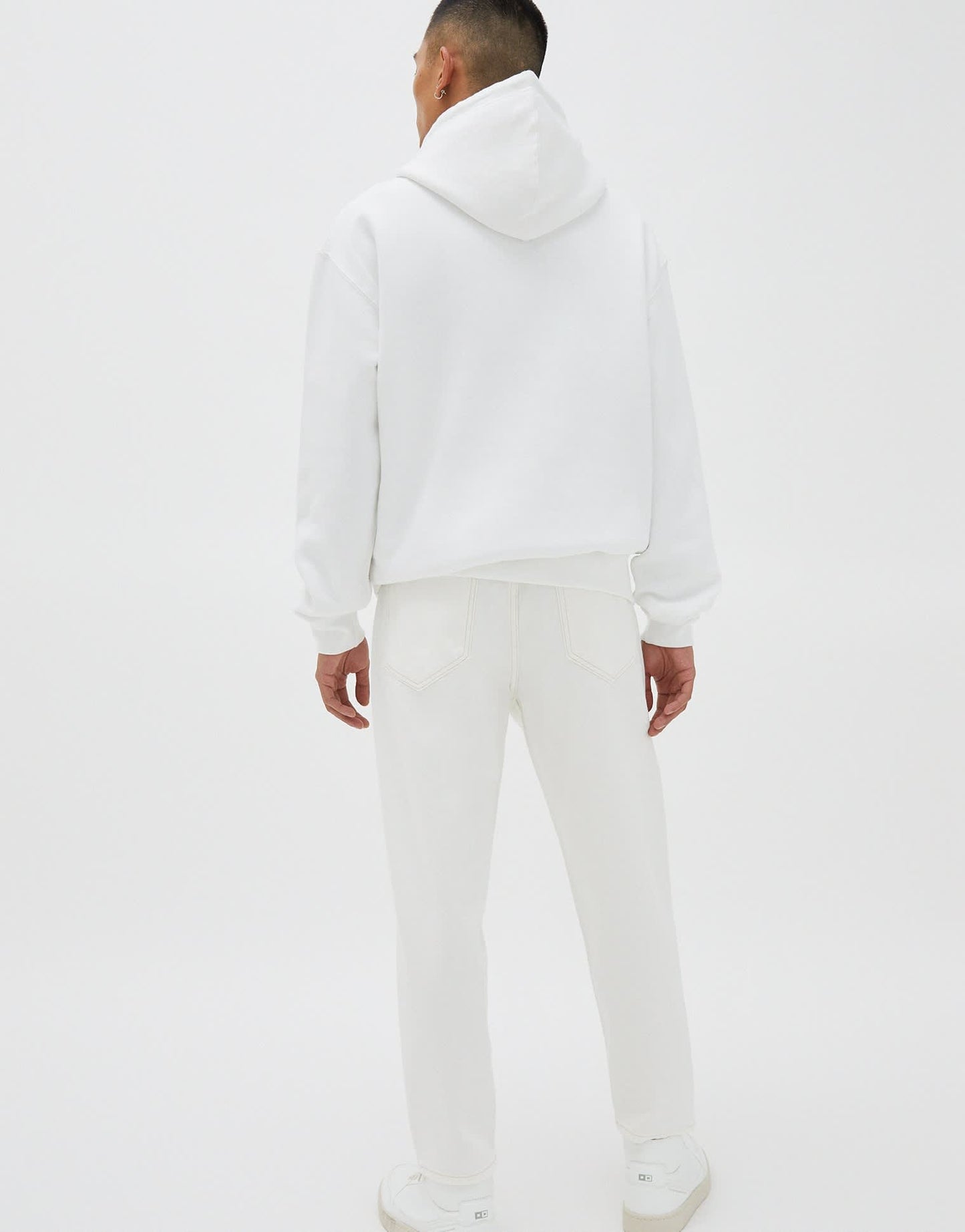 Pull&Bear dad fit jeans in white