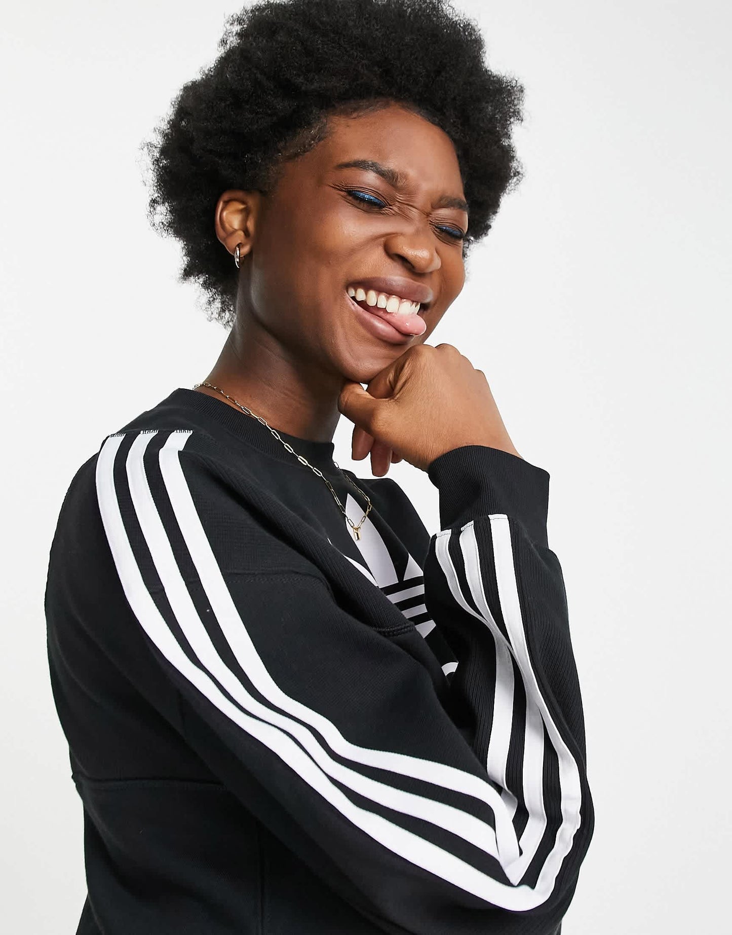 adidas Originals adicolour bold sweatshirt in black