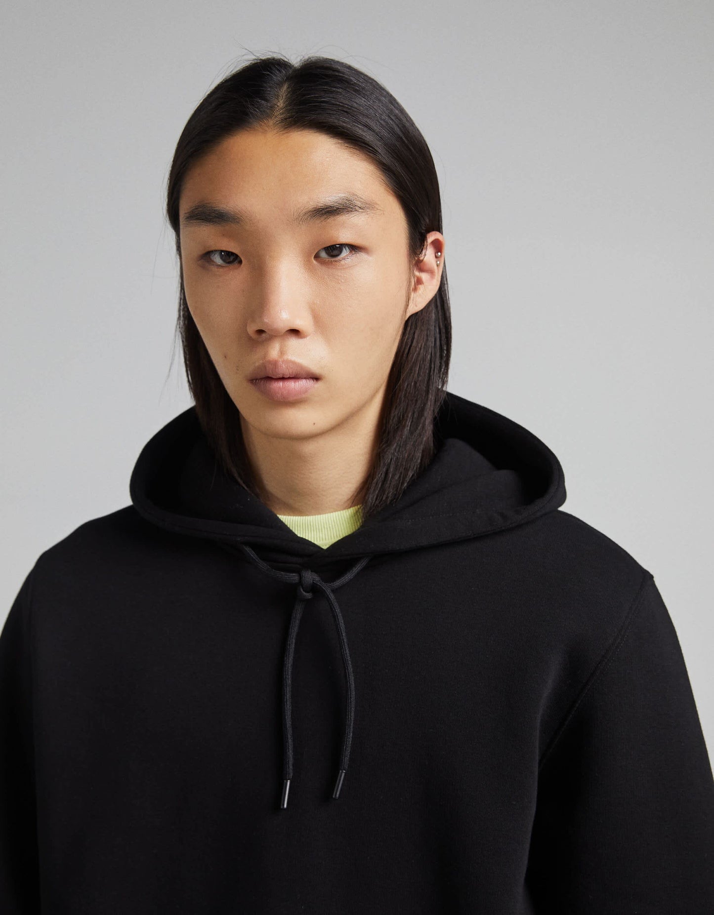 Bershka join life hoodie in black