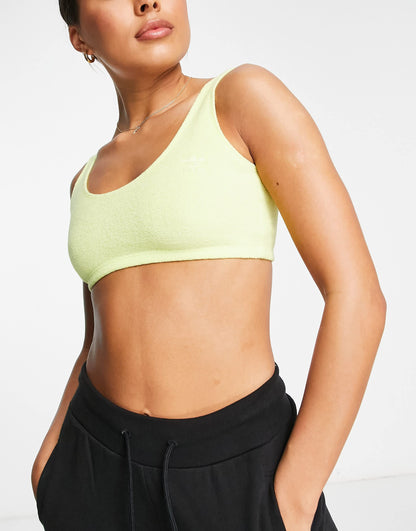 adidas Originals bralette top in yellow