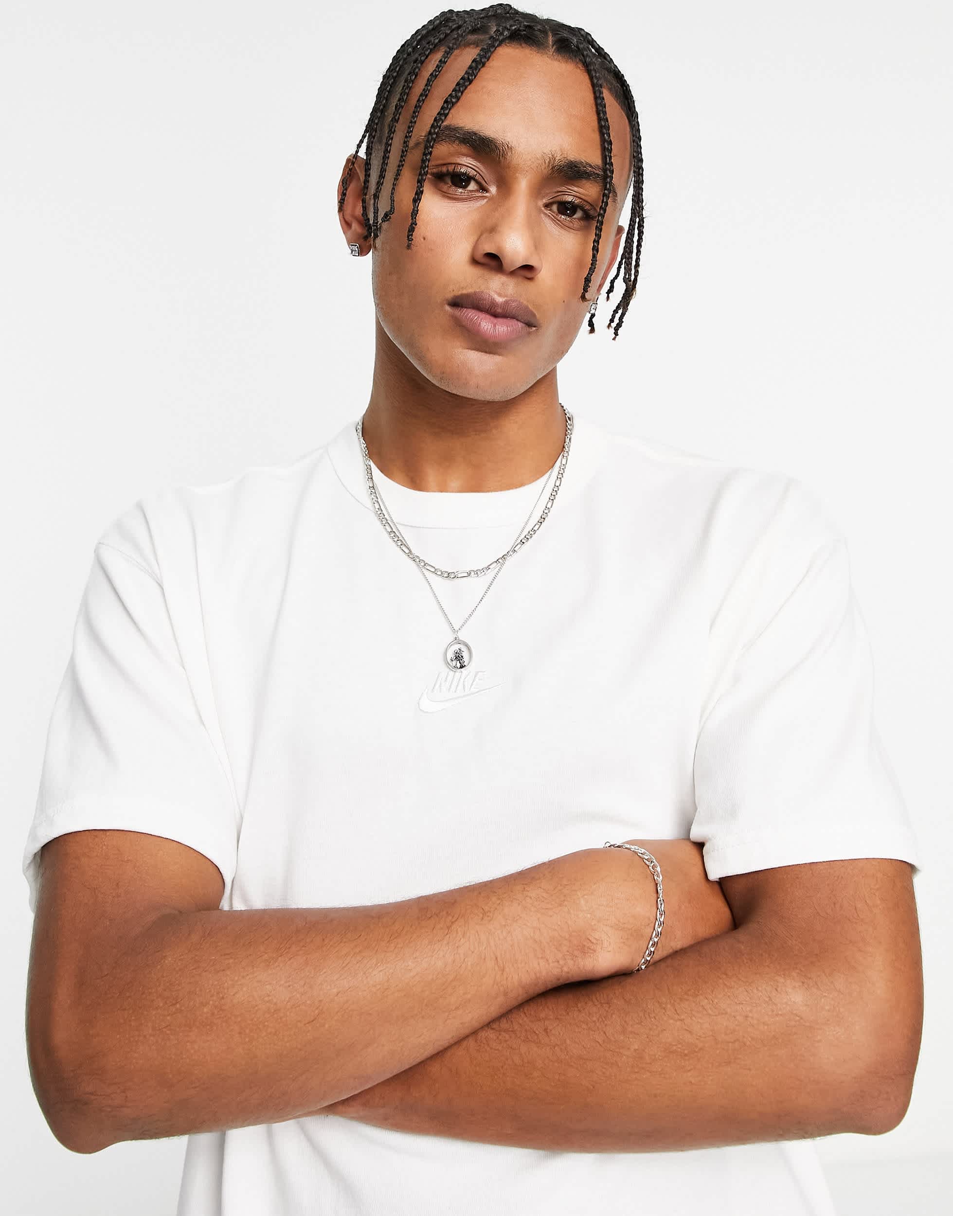 Nike Premium Essentials oversized t-shirt in white