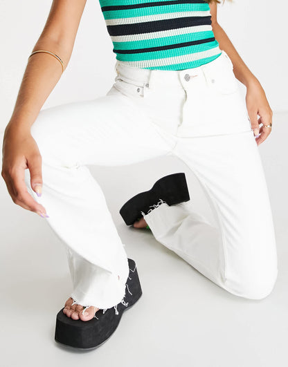 Maison Scotch The Charm flared jeans with cotton in cream
