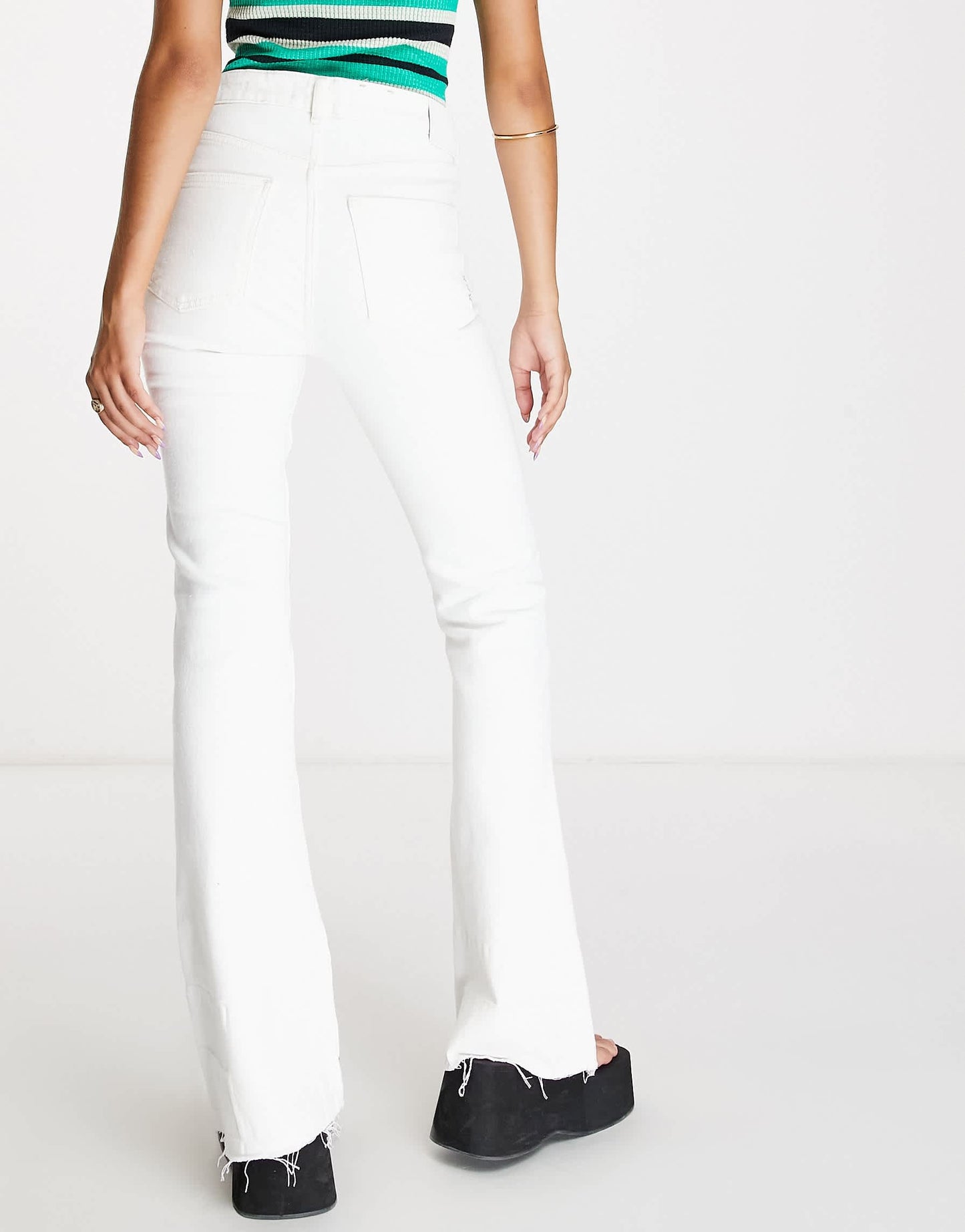 Maison Scotch The Charm flared jeans with cotton in cream