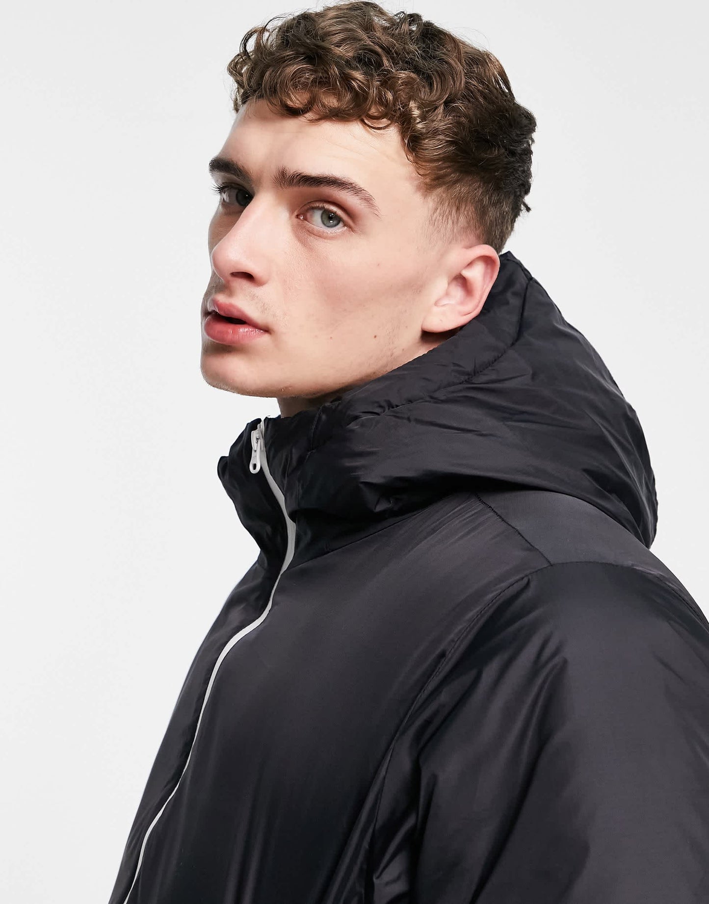 Pull&Bear lightweight jacket in black