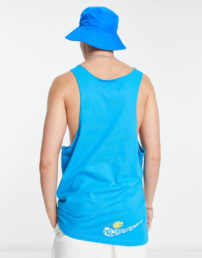 Nike Spring Break graphic logo tank top in blue
