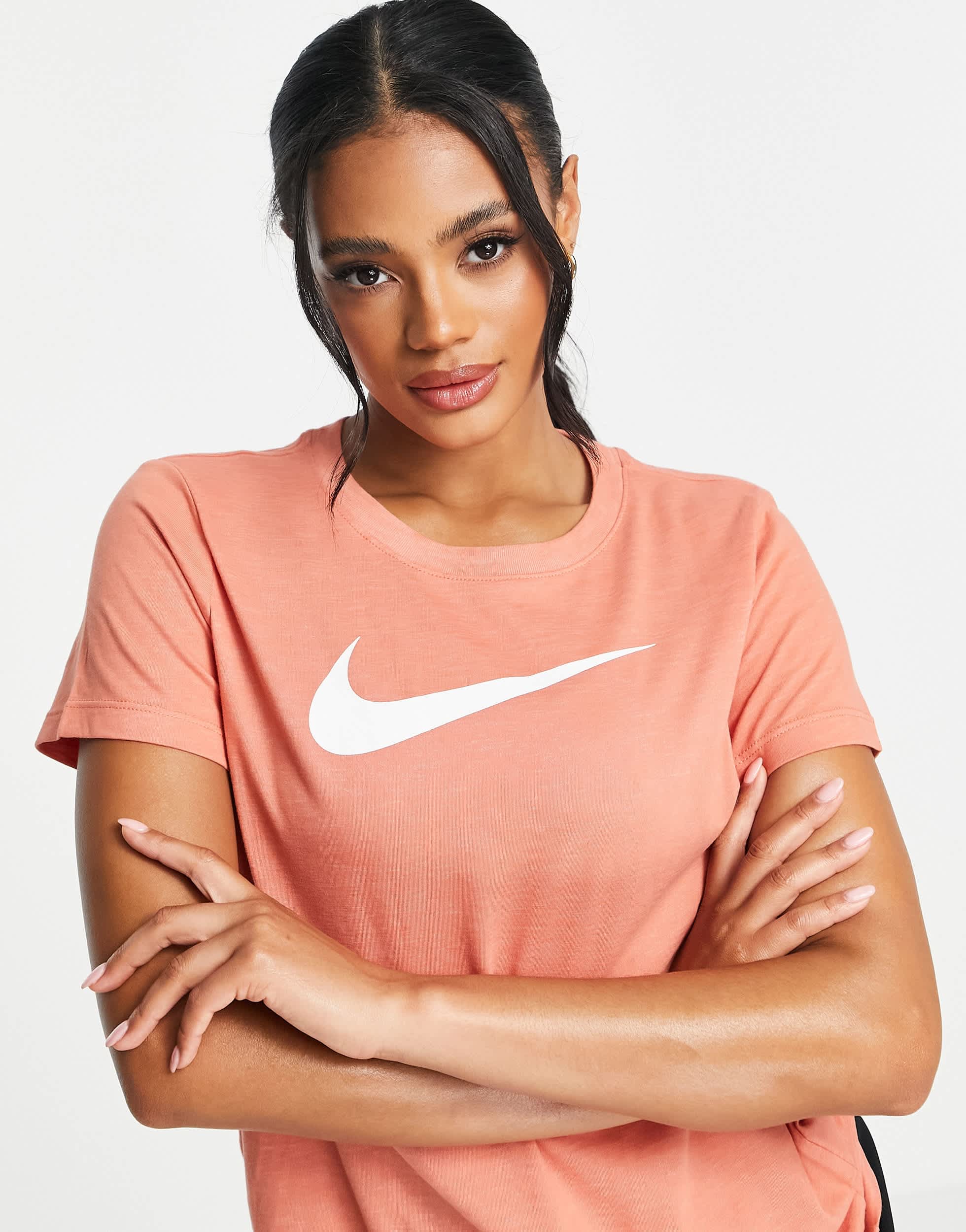 Nike Running Swoosh t-shirt in pink