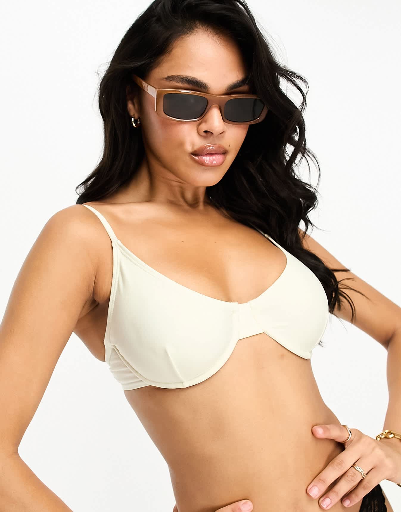 NA-KD bikini bra in off white - CREAM