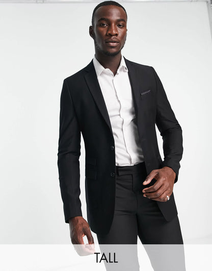 French Connection Tall suit jacket in black
