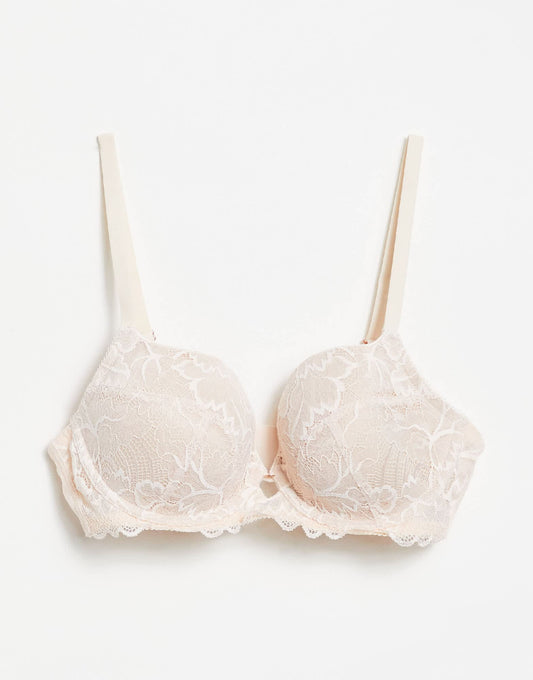 Figleaves flexi wire bra in latte