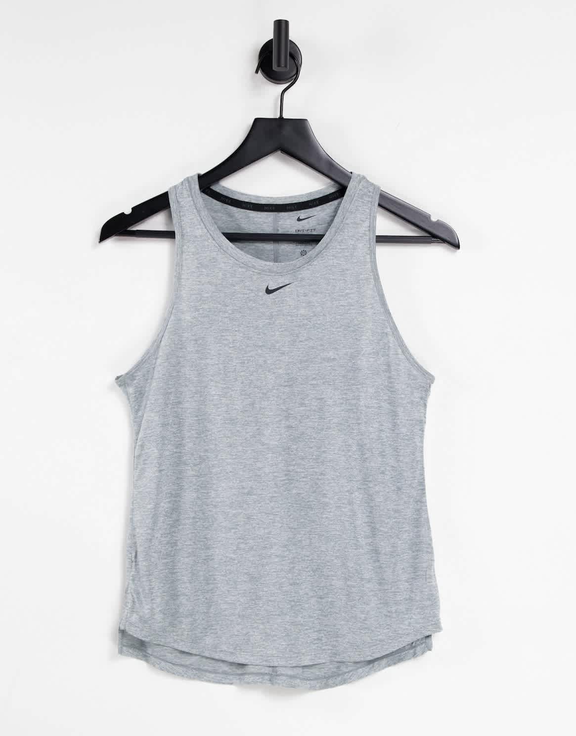 Nike One Training Dri-FIT standard fit tank in grey