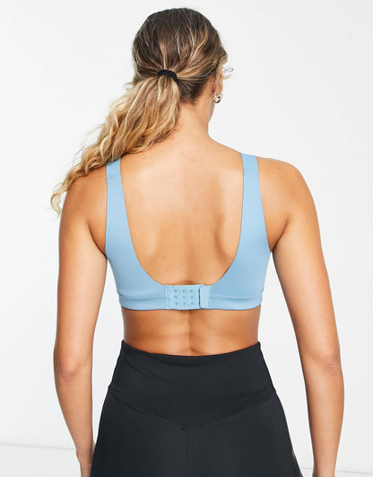 Nike Training Alpha Dri-FIT high support sports bra in blue