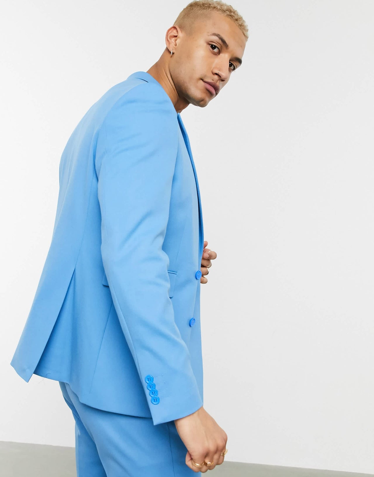 Pull&Bear suit jacket in blue