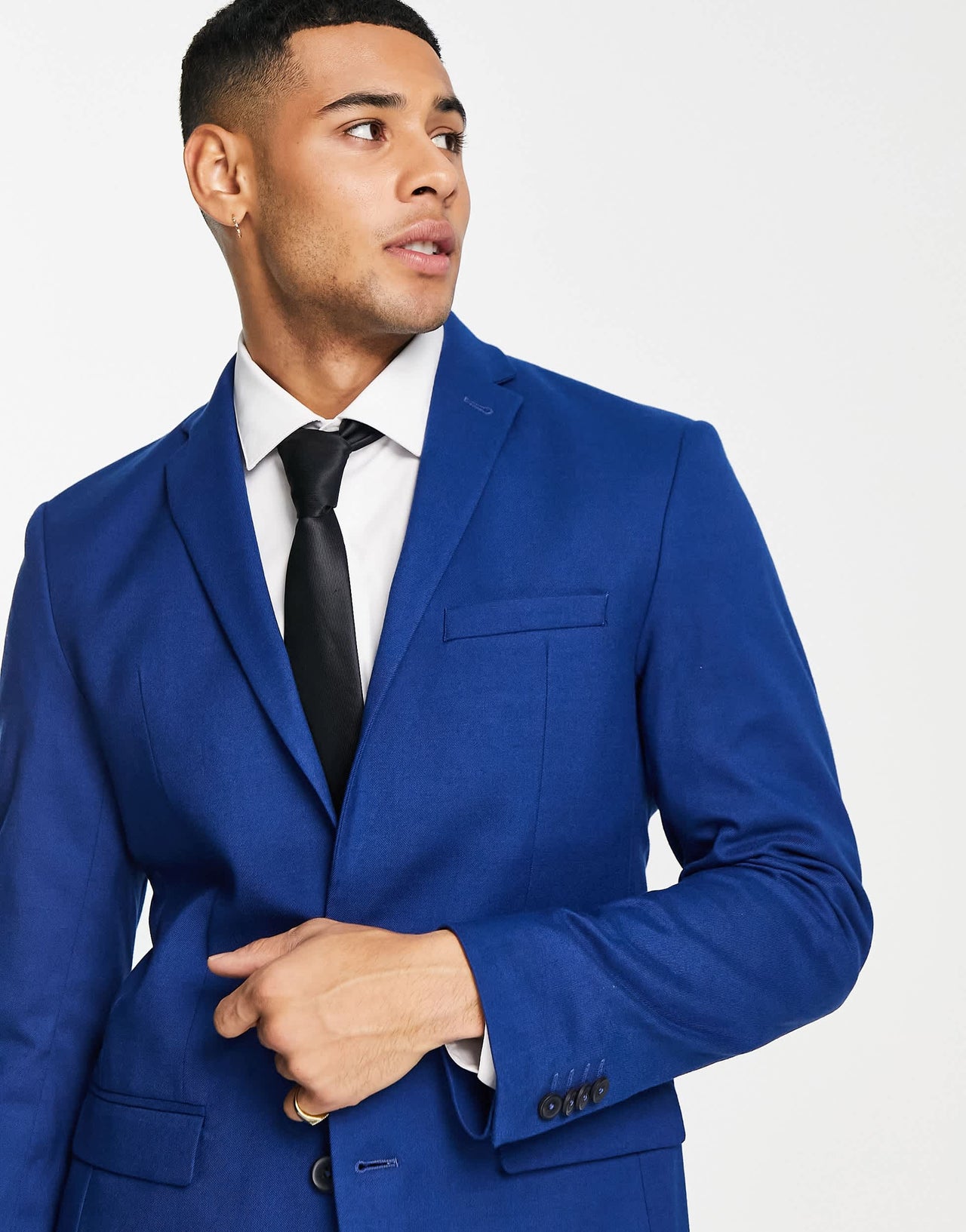 New Look slim suit jacket in indigo
