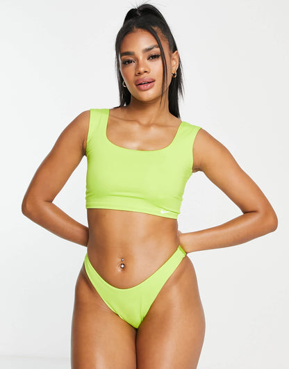 Nike sling bikini bottom in green