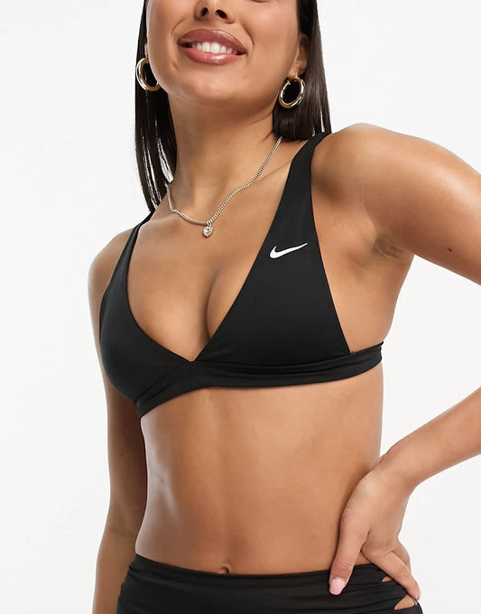 Nike Essentials bralette bikini top in black
