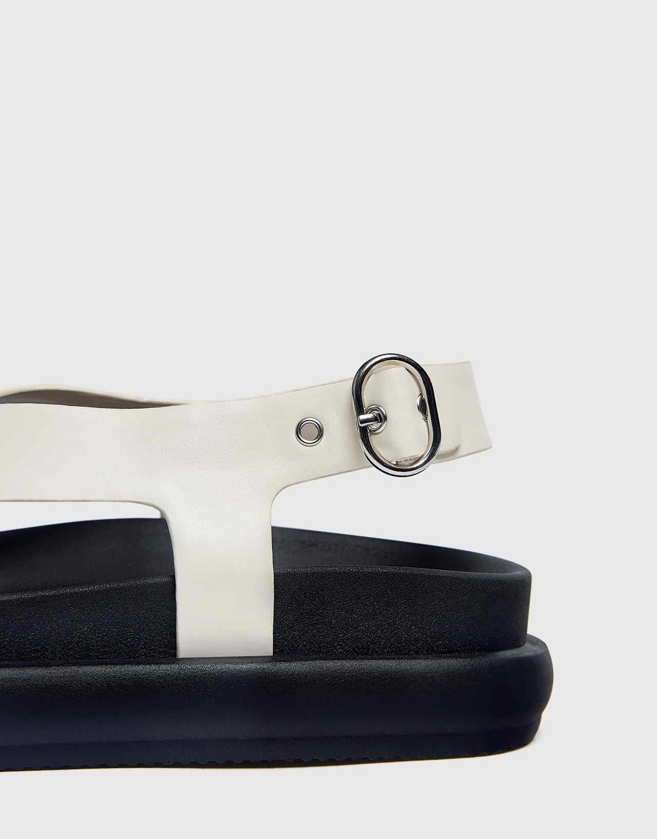Pull&Bear crossover sandals in white
