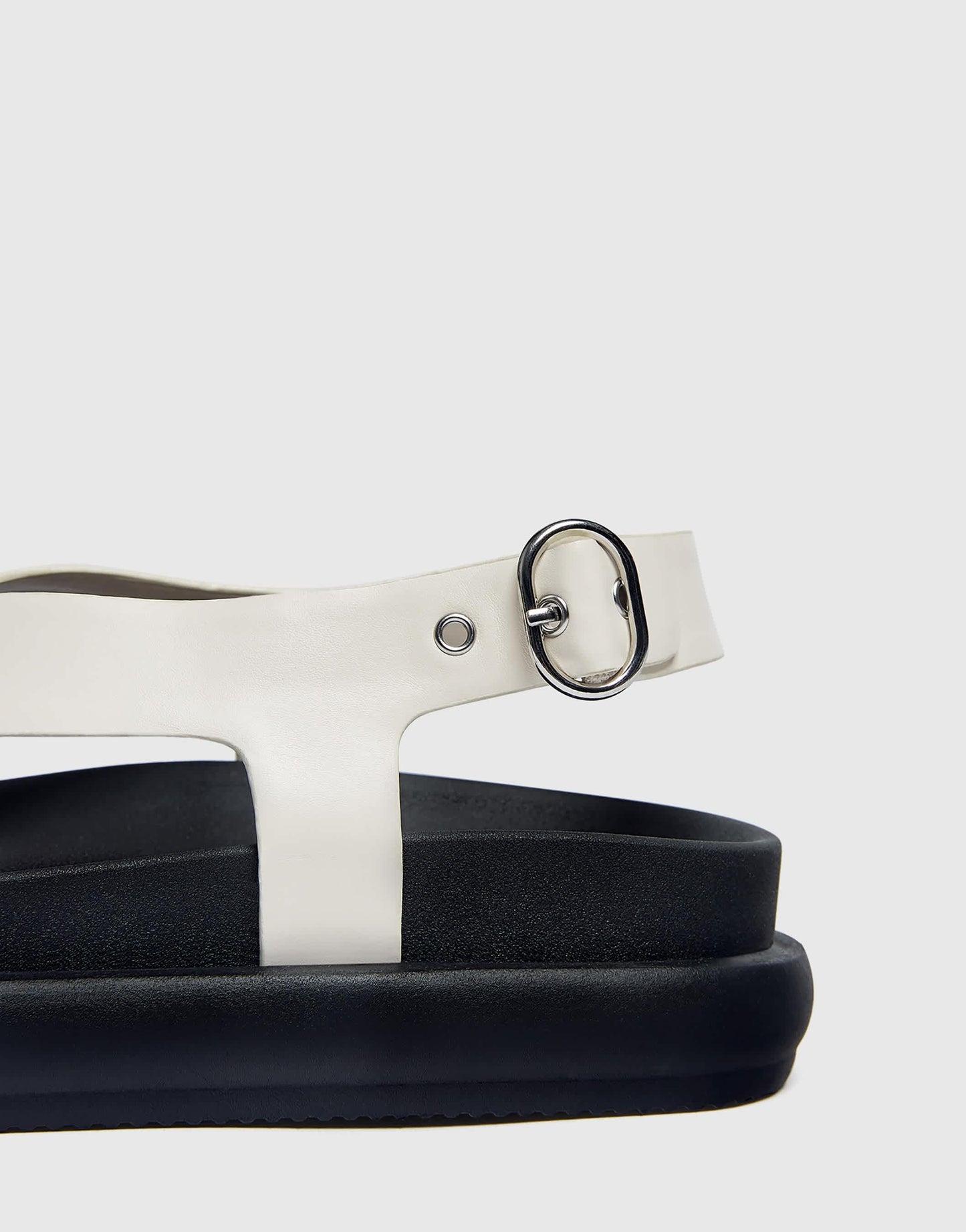 Pull&Bear crossover sandals in white