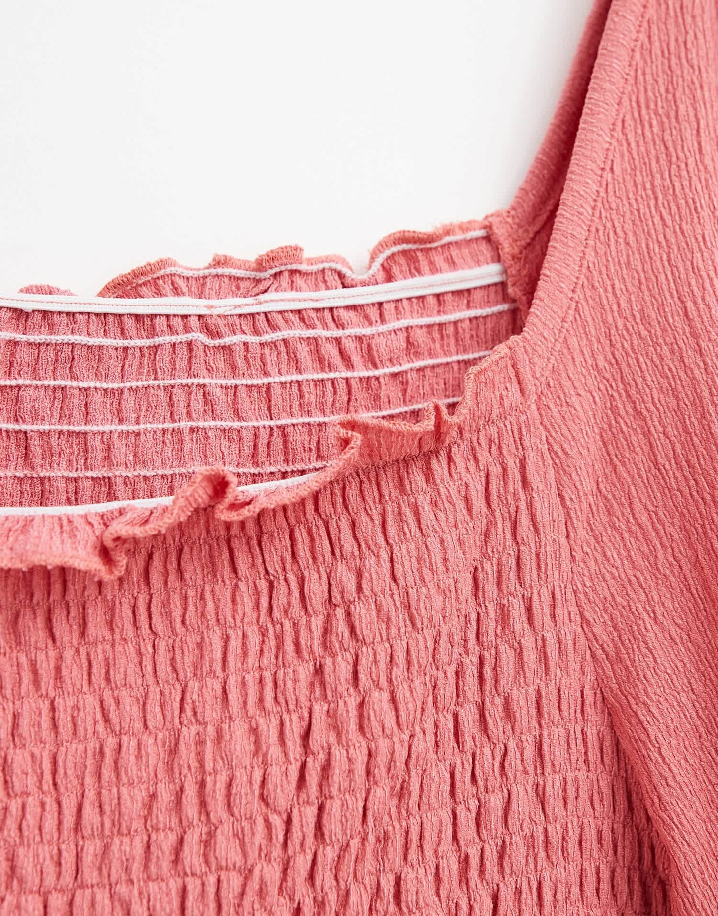Simply Be shirred top in pink