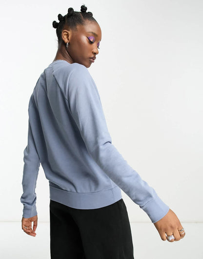Nike Club essential fleece crew sweat in ashen slate